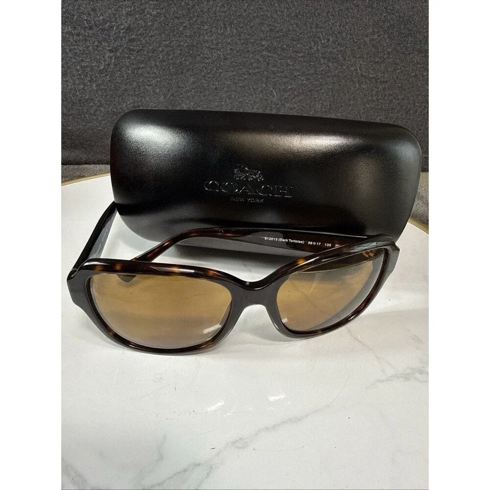 Coach HC 8160 L145T  Square Dark Tortoise Sunglasses 512013 56*17*135 Frame Only - Picture 11 of 12
